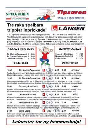 speltips lången|Oddset .